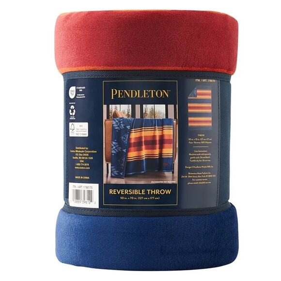Pendleton Reversible Plush Throw Grand Canyon - Picture 7 of 7
